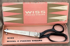 Vtg WISS Model C PINKING SHEARS 9" in Original Box - Picture 1 of 5
