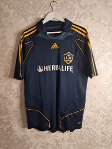 David Beckham Los Angles Galaxy 2007 2008 AWAY SOCCER Jersey Shirt ADIDAS 221771 - Picture 1 of 20