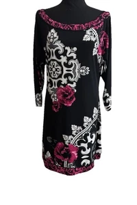 Schickes White House Black Market WHBM Gr. XL Damast Blumen Kleid feminin Büro - Bild 1 von 6