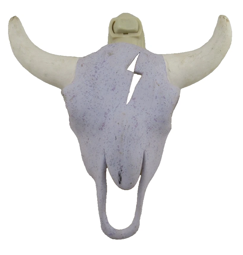 Night Light Ceramic Cow Skull Plug In Southwest Boho Western Vintage - Image 1 of 4