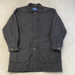 Pendleton Uomo Field Jacket Trapuntato Foderato Lavoro Utility Capispalla Nero Taglia M - Foto 1 di 6