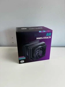 Cooler Master MasterAir MA824 Stealth Dual-Tower CPU Cooler, 8 Heatpipes, 120mm - Picture 1 of 7