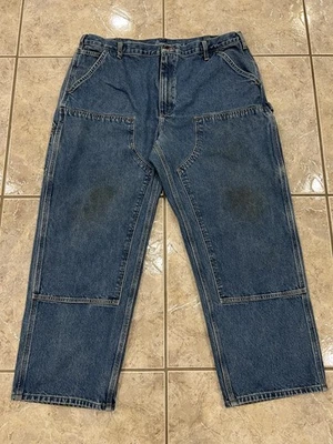 VTG Mens 42X30 Carhartt Double Front Knee Logger Carpenter Jeans B73 DST Pants - Image 1 of 4