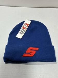 NUEVO Herramientas a Presión Gorro Tejido Azul Medias Sombrero Bordado Logo Rojo Licencia - Imagen 1 de 2