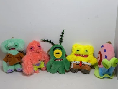 Набор из 5 плюшевых брелоков Zuru Fuggler Spongebob SquarePants 4,5 дюйма - Изображение 1 из 4