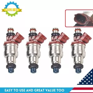4PK Fuel Injectors For 89-95 Toyota 4Runner Pickup T100 22RE 2.4L 23250-35040 - Picture 1 of 7