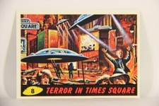 Mars Attacks 1994 Topps Trading Card #8 Terror In Times Square ENG L007271