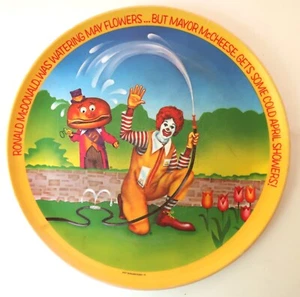Vintage Ronald McDonald Mayor McCheese Plate 1977 McDonald's Collectible - Picture 1 of 12