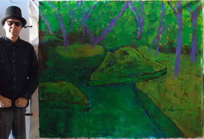 Mark W. Little, Original, Authentic, 72” X 60” Acrylic, Abstract, POP Art, Giant - Image 1 of 4