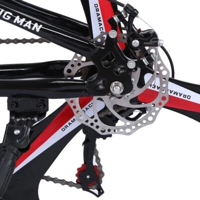 26in Folding Mountain Bike Shimanos 21 Speed Bicycle Full Suspension MTB Bikes - Image 1 of 4