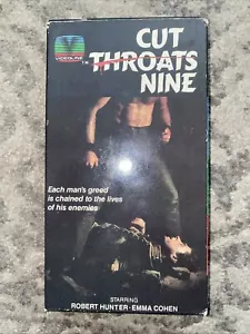 Vtg Cut Throats Nine VHS Tape VideoLine 1985 Tested - Picture 1 of 6