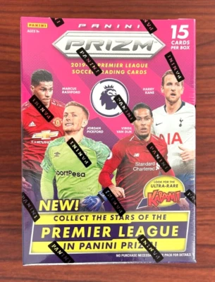 Caja bláster de tarjetas coleccionables Panini Prizm Premier League 2019-20 - sellada de fábrica Foto 1 de 4