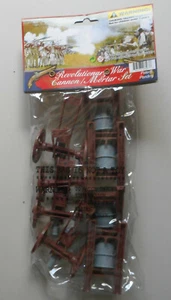 54mm American Revolution Cannon & Mortar Set 8 Pcs Plastic Toy Soldiers - Picture 1 of 2