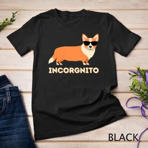 Incorgnito - Divertida Galesa Corgi Dueño Perro Amante Camiseta Unisex - Imagen 1 de 15