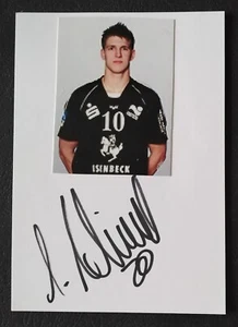 8878 Balonmano Desconocido Autógrafo en Tarjeta Original Firmado - Imagen 1 de 1