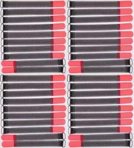 40 Klettkabelbinder Öse 200 x 20 mm neonrot FK Kabelbinder Klettband Kabelklett - Picture 1 of 9