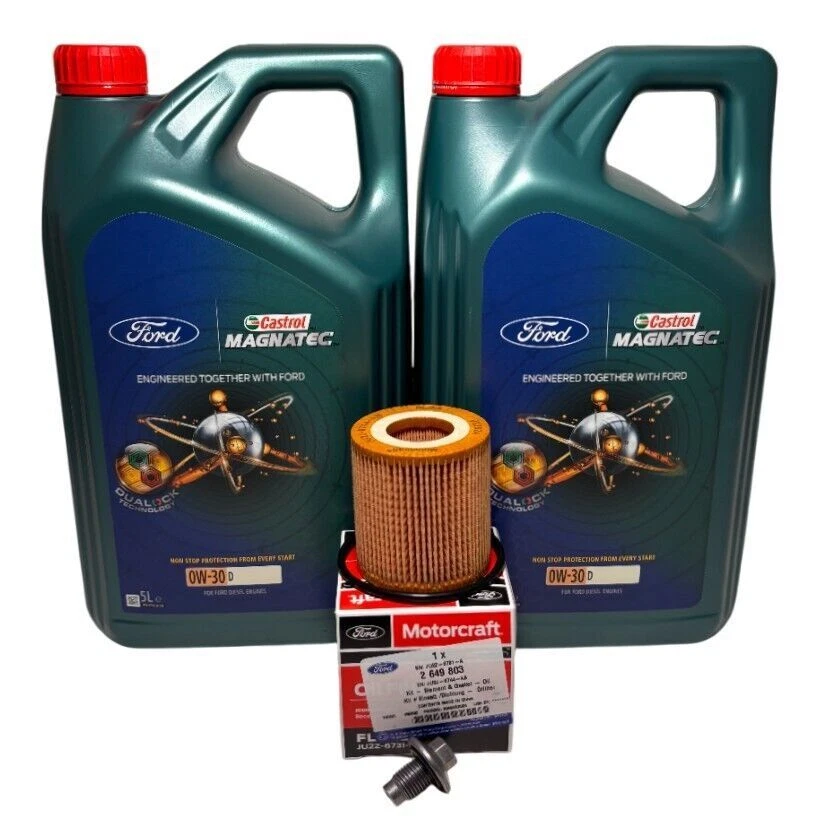 Genuine Ford Ranger Service kit, Castrol Oil & Oil Filter 2.0 2.2 3.2 TDCi 2011+ - Image 1 of 1