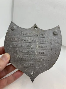 Vintage Derby County 1972 Cast Iron Honours Plaque League Champions DCFC Rams - Picture 1 of 4
