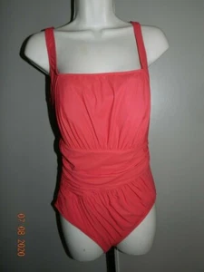Gottex RED square Neck One Piece Swimsuit, 12 - Picture 1 of 3
