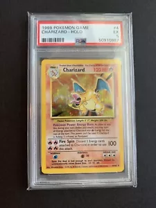 Pokémon Charizard Base Set Ilimitado Holo 4/102 PSA 5 (50910987) - Imagen 1 de 2
