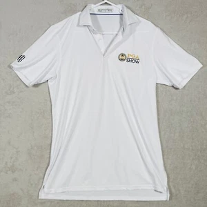 Holderness Bourne The Anderson Tailored Fit Polo Shirt PGA Show Sz Medium White - Picture 1 of 11