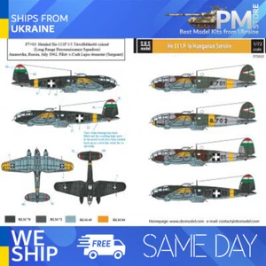 SBS D72023 1/72 Heinkel He-111 P in Hungarian Service decal for aircraft - Picture 1 of 6