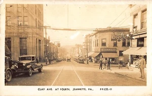 J1a10: ARCILLA AV, JEANETTE, PA, INTERESANTE RPPC/POSTAL ALREDEDOR DE 1925 - Imagen 1 de 2