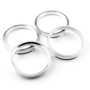4pcs 73mm 2 27/32in Hub Centric Rings Brushed Aluminum Alloy for Wheels Upgrades - Picture 1 of 6