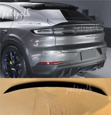 For Porsche Cayenne Coupe 2019-2025 Carbon Fiber Rear Middle Trunk Spoiler Wing - Image 1 of 4