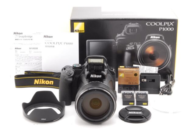 Nikon Coolpix P1000 Digital Camera Telescope Zoom Lens x125 P series near  mint 18208953363