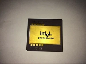 KB80521EX200 256K SL22V/SL22T (5064-1805) Intel Pentium Pro 200MHz gold recovery - Picture 1 of 2