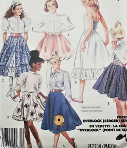 McCalls 3322 Pattern Skirts Petticoat Vintage 1987 Size Girls 14 New - Picture 1 of 4