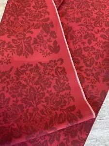 Damask Jaquard Damask Fabric Remnant 4 YDS x 54” W Merlot Sewing Upholstery NEW - Picture 1 of 4