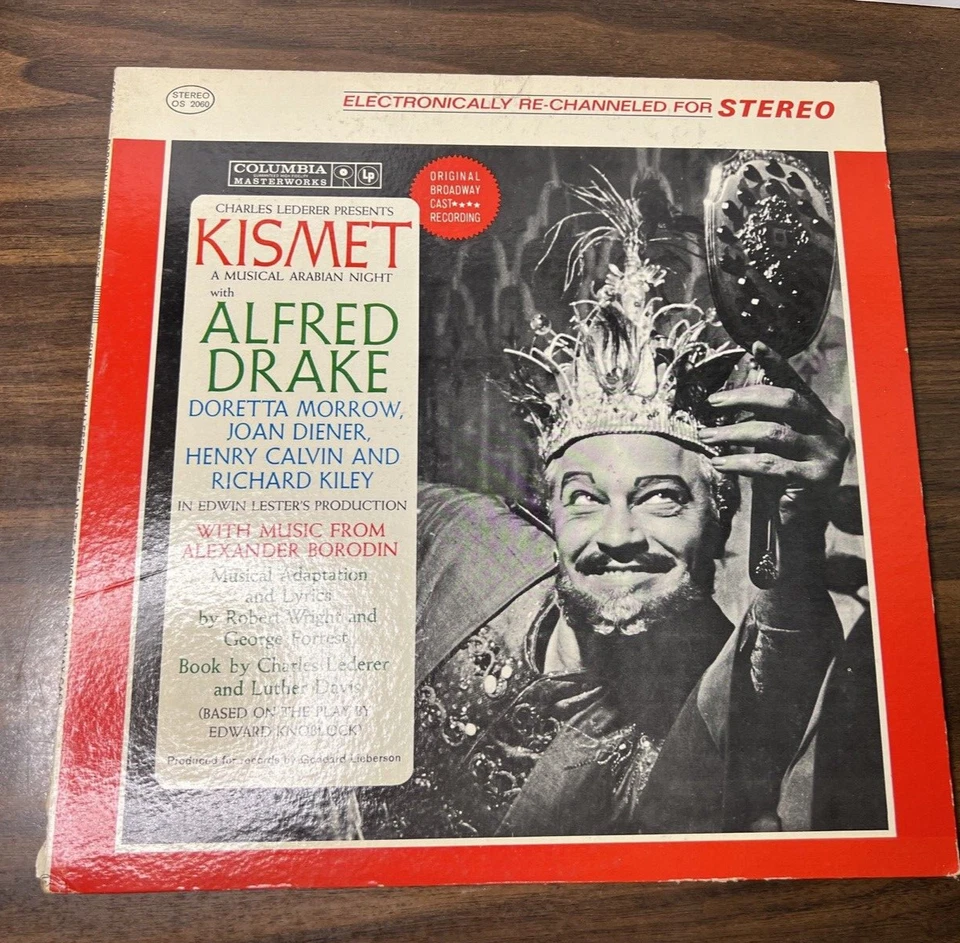 KISMET Broadway Musical Cast LP Alfred Drake - Columbia - Vinyl Record - Image 1 of 4