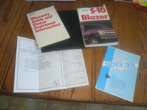1992 Chevrolet S-10 Blazer Original Owner's Manual Package  - Glove Box - Picture 1 of 1
