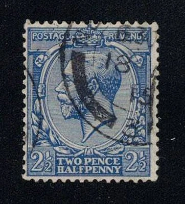 Великобритания Скотт #163 б/у 21⁄2 пенса ультрамарин 1912 король Эдуард VII - Изображение 1 из 2