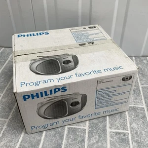 Philips AZ102 Portátil Estéreo CD Radio FM Boombox Red y Batería Nuevo y en Caja - Imagen 1 de 6