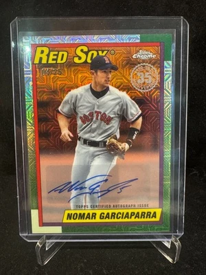 Actualización Topps 2025 Nomar Garciaparra Naranja Automático/25 - Paquete Plata 1989 Medias Rojas Foto 1 de 2