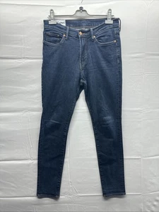 H&M Men Blue Denim Skinny Jeans Size 32 Tapered Regular Stretch Zip Fly W32 L32 - Picture 1 of 9
