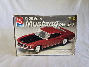 ERTL AMT 1:25 1969 FORD MUSTANG RED MACH 1 MODEL KIT #8233 B7 - Picture 1 of 12