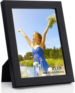 6x8 Zoll Bilderrahmen aus 100% Massivholz und High Definition Plexiglas... - Bild 1 von 9
