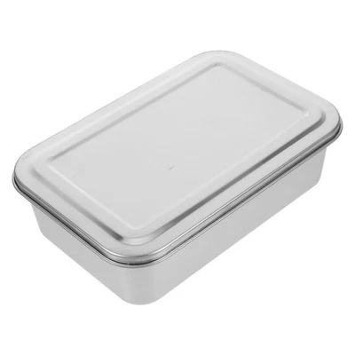  Blech Mit Deckel Zum Backen Backform Tiefe Backblech Aus Edelstahl - Bild 1 von 4