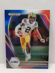 Selecciones del draft Panini Prizm 2021 - rojo blanco y azul Prizm #56 Justin Jefferson - Imagen 1 de 2