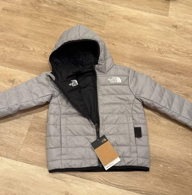 The North Face Big Kids Gray Eclipse Reversible Insulated Jacket - Image 1 of 4