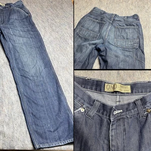 Old Navy Vintage Carpenter Jeans Herren 32x34 Dark Wash Wide Leg Workwear Utility - Bild 1 von 11