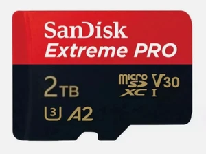 Tarjeta de memoria SD SanDisk Extreme PRO 2TB micro SDXC A2 V3 UHS-I U3 TF - Imagen 1 de 1