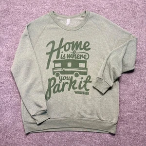 Alternative Earth Sweatshirt Womens 2XL Green Home Pullover Camping Outdoors - Picture 1 of 7