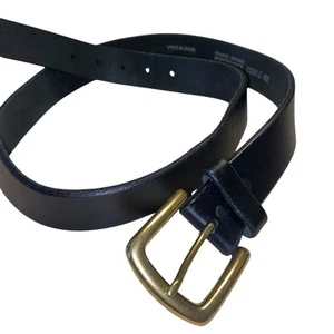 Leegin Belt Mens Size 38 Black Genuine Leather Handcrafted Made In USA Buckle - Picture 1 of 11