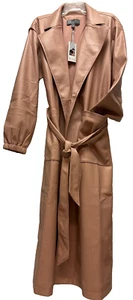 Worthington X J Ferrar Womens Long Midweight Pink Casual Trench Coat Size L - Picture 1 of 6