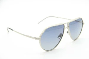 NUEVAS GAFAS DE SOL ITALIA INDEPENDIENTES 05252.075.000 DOMINIQUE PLATA AUTÉNTICAS 58-12 - Imagen 1 de 3